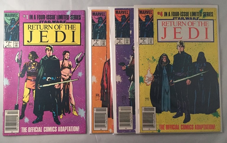 Item #102 The Return of the Jedi (ORIGINAL 1983 FOUR-PART MARVEL COMIC RELEASE); The Official Comics Adaptation. George LUCAS, Archie GOODWIN.