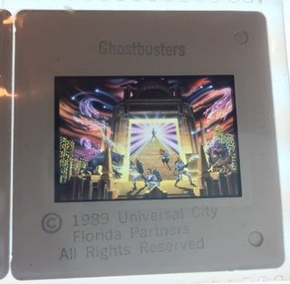 Original 1989 Universal Studios Florida 35mm PRE-OPENING Advertising Slide LOT of EIGHT (8)