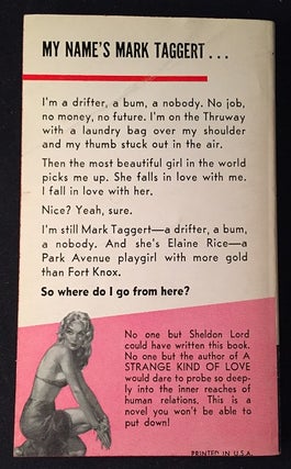 KEPT (SIGNED BY LAWRENCE BLOCK ON LAID-IN BOOKPLATE); A Brutally Candind Story of Love without Marriage and Passion for a Price