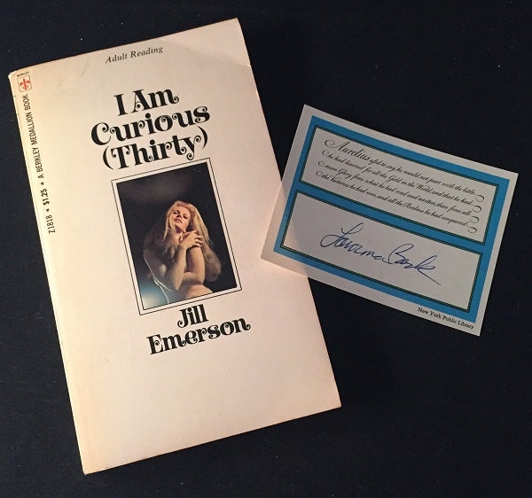 Item #1242 I Am Curious (Thirty) (SIGNED BY AUTHOR LAWRENCE BLOCK). Jill EMERSON, Lawrence BLOCK.