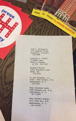 LBJ & DNC Archive of 1964-1968 Materials, Plans, Correspondence & Personal Effects of Democratic National Committee Chairman of Campaign Materials, Burnhart Muller