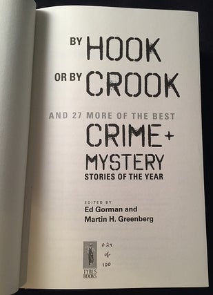 By Hook or By Crook and 27 More of the Best Crime and Mystery Stories of the Year (SIGNED/LIMITED #24 OF 100 COPIES)