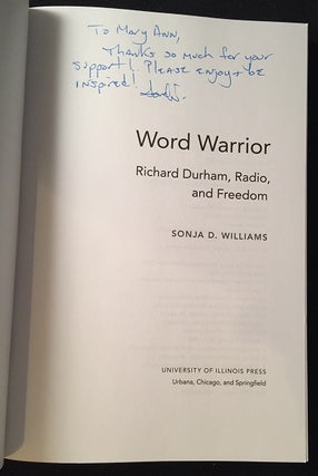 Word Warror: Richard Durham, Radio, and Freedom (SIGNED 1ST PRINTING)