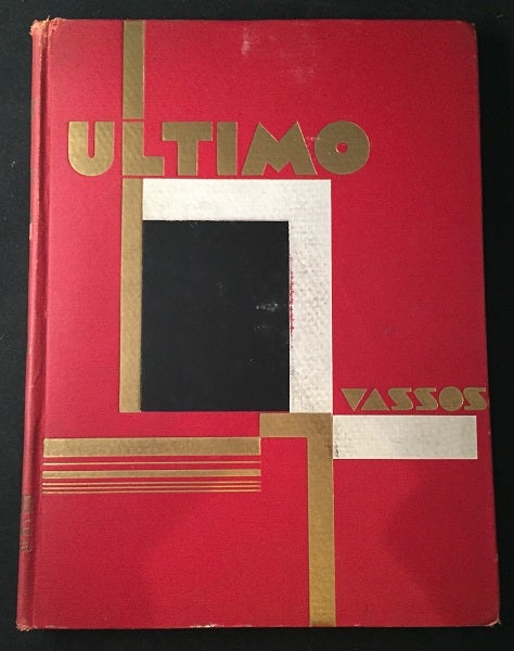 Item #1504 Ultimo (SIGNED FIRST PRINTING). Art, Design, John VASSOS, Ruth VASSOS.