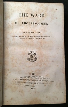 The Ward of Thorpe-Combe (FIRST EDITION, FIRST PRINTING)