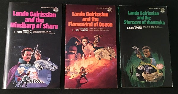 Item #1600 Complete THREE VOLUME Lando Calrissian Expanded Universe 1983 First Printing Set. L. Neil SMITH.