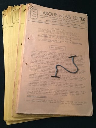 Item #1620 Lot X 25 ISSUES OF THE LABOUR NEWSLETTER - THE OFFICIAL NEWSLETTER OF THE IRISH LABOUR...