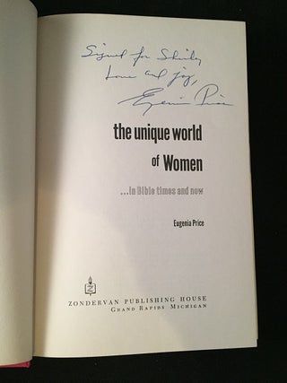 The Unique World of Women... in Bible Times and Now (SIGNED FIRST PRINTING)