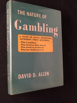 Item #1717 The Nature of Gambling. David ALLEN