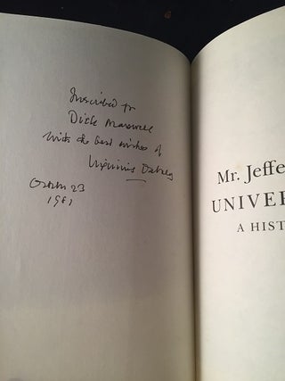 Mr. Jefferson's University (SIGNED FIRST PRINTING)