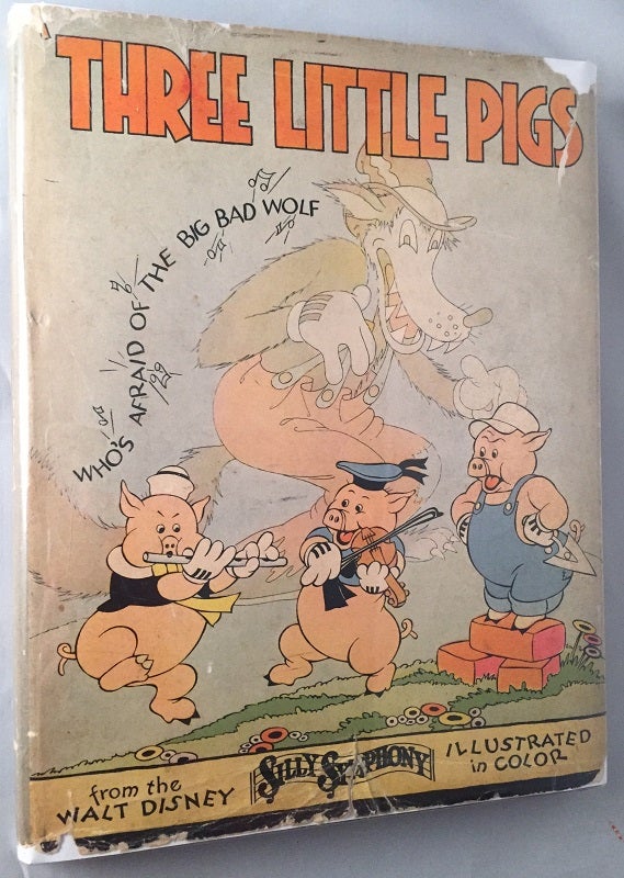 Item #196 Three Little Pigs (IN ORIGINAL DUST JACKET). Walt DISNEY.