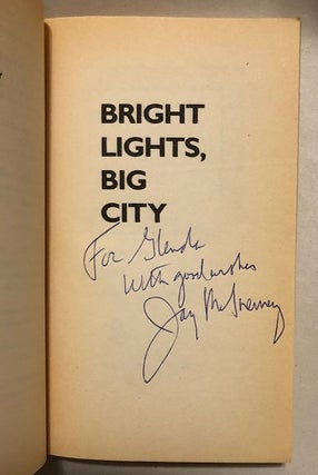 Bright Lights, Big City (SIGNED 1ST OFFICIAL MOVIE TIE-IN)