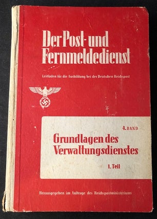 Item #2061 ORIGINAL 1942 THIRD REICH POSTAL SERVICE AND COMMUNICATION MANUAL; "Der Post-Und...