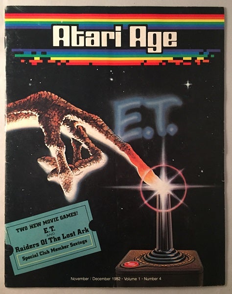 Item #207 Atari Age Magazine (November/December 1982 - Volume 1, Number 4). Steve MORGENSTERN, Steven SPIELBERG.