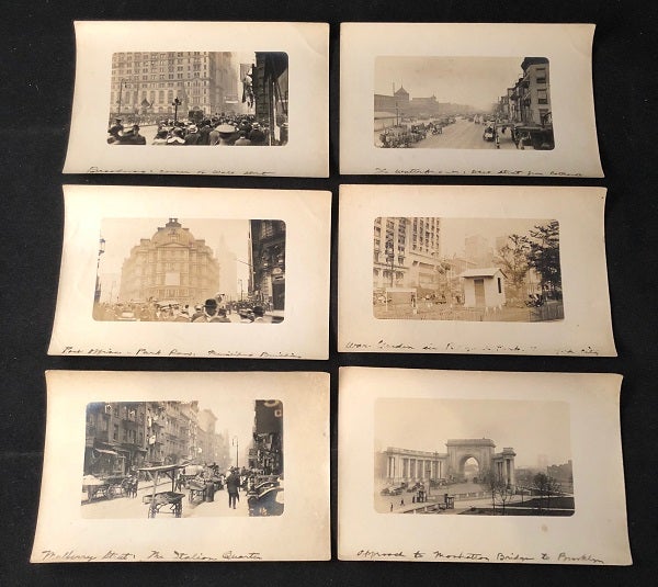 Item #2150 Lot of 6 (SIX) Original WWI Era Silver Gelatin Photographs of New York City (Wall Street). NEW YORK CITY.