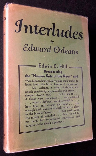Item #2160 Interludes (SIGNED FIRST PRINTING). Edward ORLEANS, Howard Duryee WHEELER.