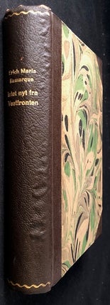 Item #2165 Intet Nyt Fra Vestfronten (FIRST DANISH EDITION OF ALL QUIET ON THE WESTERN FRONT)....