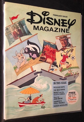 Item #2206 Disney Magazine - February, 1976. Walt DISNEY, Vincent JEFFERDS, John WAYNE