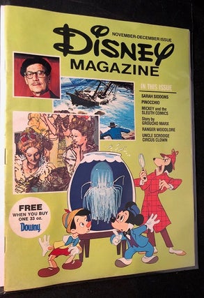 Item #2207 Disney Magazine -November/December, 1976. Walt DISNEY, Vincent JEFFERDS, Groucho MARX