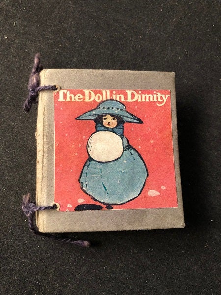 Item #2281 The Doll in Dimity (MINIATURE). Anonymous.