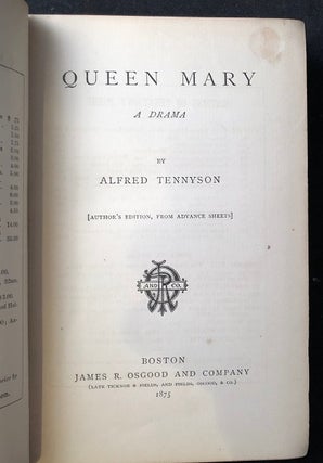 Queen Mary: A Drama (FIRST AMERICAN EDITION)
