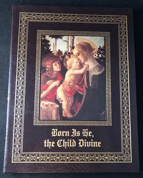 Item #2340 Born is He, the Child Divine (The Childhood of Christ). Amy GEBLER.