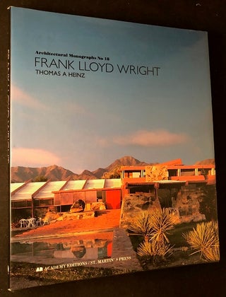 Item #2351 Frank Lloyd Wright: Architectural Monographs No. 18 (1st Printing). Thomas HEINZ,...