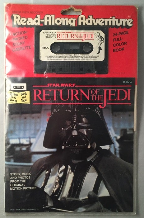 Item #246 Star Wars: Return of the Jedi Read-Along Adventure (24 Page Book and Tape SEALED in original wrap). George LUCAS.