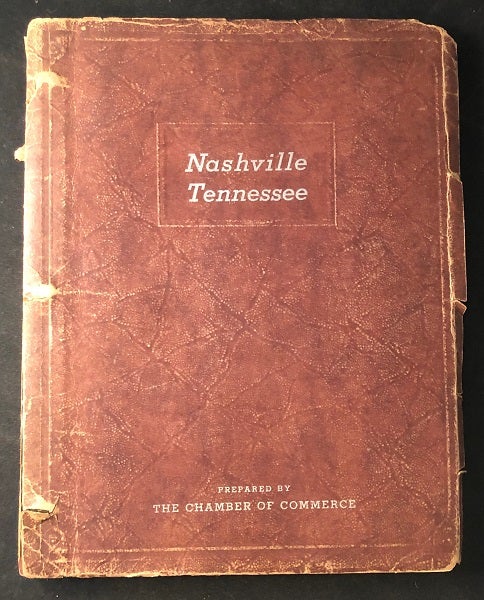 Item #2527 1937 City Planning & Prospective Business Portfolio for Nashville, TN. TN CHAMBER OF COMMERCE NASHVILLE.