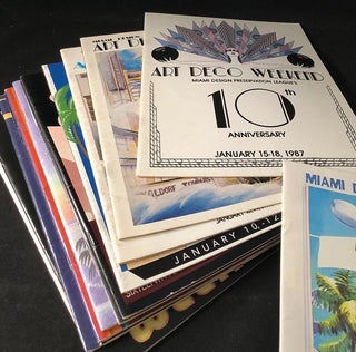 Archive of 13 Original MIAMI ART DECO WEEKEND PROGRAMS (1986-2001)