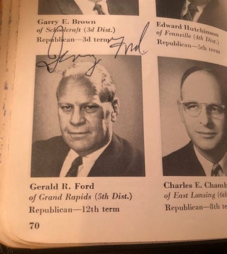 1971 Official Congressional Pictorial Directory SIGNED BY 35 MEMBERS OF CONGRESS; Autographs include Gerald Ford and Shirley Chisholm