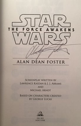 Star Wars: The Force Awakens (Signed First Printing)