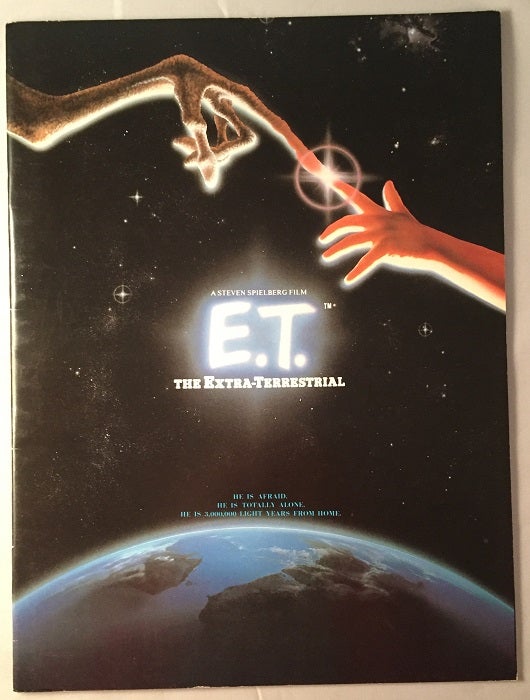 Item #260 E.T. The Extra-Terrestrial (OFFICIAL UK SOUVENIR PROGRAM). Steven SPIELBERG, William KOTZWINKLE, Meliissa MATHISON.