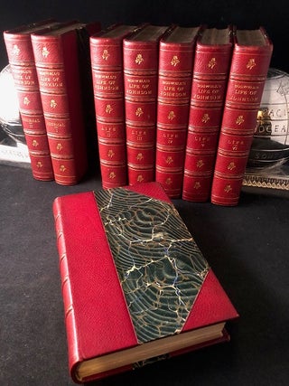 Boswell's Life of Johnson + Journal of a Tour to the Hebrides (8 VOL FINELY BOUND LEATHER SET)