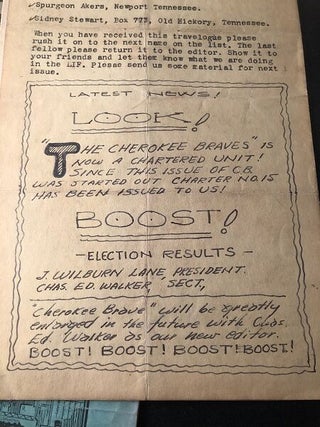 Small Archive of early Boy Scouts, Lone Scouts of America, Dixie Guards & Volunteer Scout ORIGINAL Logs and Published Material (1924-1934); OVER A DOZEN ITEMS INCLUDING TWO HANDWRITTEN AND ILLUSTRATED DIARIES/LOGS
