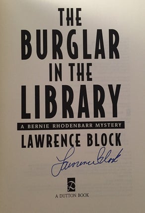 The Burglar in the Library (Signed First Edition)