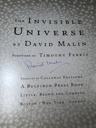 The Invisible Universe (SIGNED BY AUTHOR)