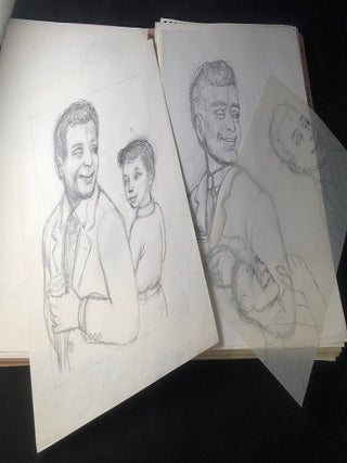 Early Draft, Production Proofs & Original Drawing Archive for "JB's Harmonica" (FROM THE COLLECTION OF GARTH WILLIAMS); 130+ ORIGINAL DRAWINGS, SKETCHES & PRODUCTION PAGES