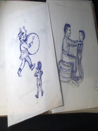 Early Draft, Production Proofs & Original Drawing Archive for "JB's Harmonica" (FROM THE COLLECTION OF GARTH WILLIAMS); 130+ ORIGINAL DRAWINGS, SKETCHES & PRODUCTION PAGES