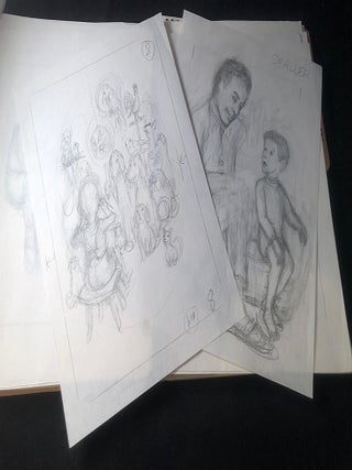 Early Draft, Production Proofs & Original Drawing Archive for "JB's Harmonica" (FROM THE COLLECTION OF GARTH WILLIAMS); 130+ ORIGINAL DRAWINGS, SKETCHES & PRODUCTION PAGES
