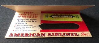 Circa 1940's American Airlines Wrigley's Chewing Gum Advertising Hand-Out