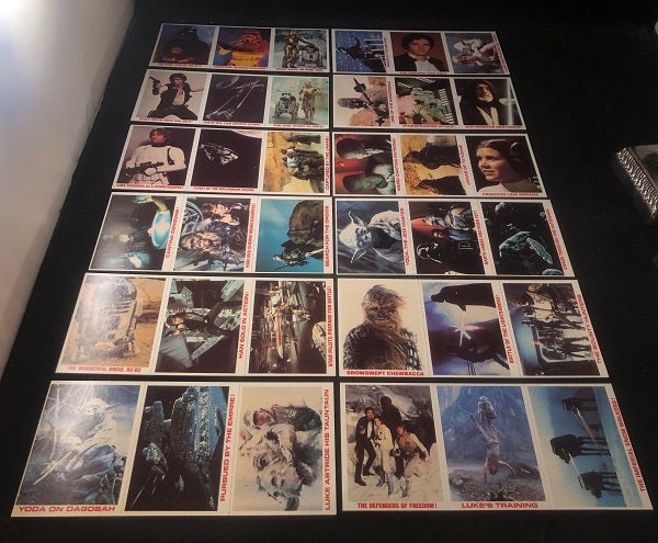 Item #2887 1980 Burger King STAR WARS Trading Card Complete Set of 36 (ON ORIGINAL UNCUT SHEETS AS ISSUED). Star Wars.