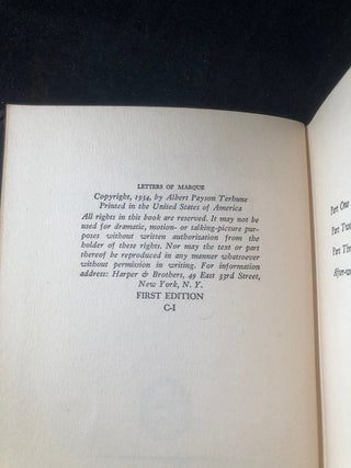 Letters of Marque (FIRST EDITION)