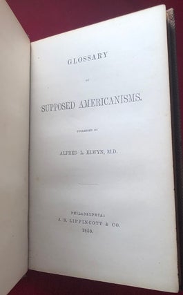 Glossary of Supposed Americanisms (Baseball Interest); VERY EARLY DEPICTION OF AMERICAN BASEBALL!