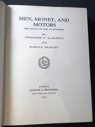 Men, Money and Motors (SIGNED