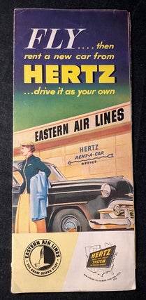 Item #3280 1953 Eastern Air Lines & Hertz Car Rental Brochure (CUBA INTEREST). EASTERN AIR LINES