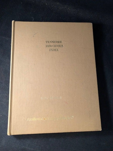 Item #3284 Tennessee 1820 Census. Ronald Vern JACKSON, Gary Ronald TEEPLES.
