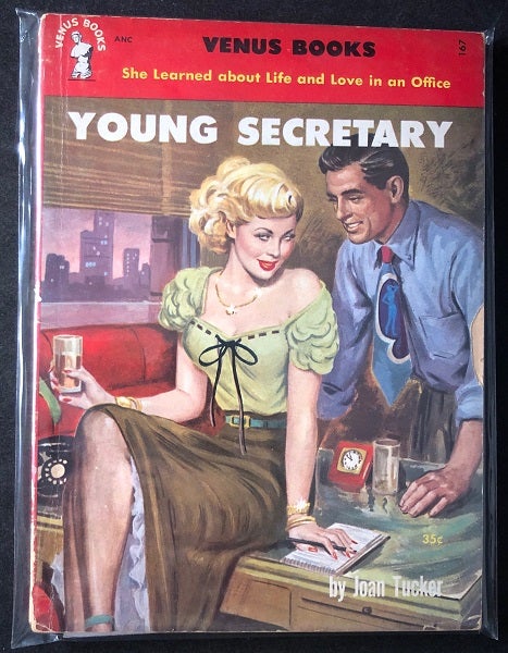 Item #3359 Young Secretary; She Learned about Life and Love in the Office. Joan TUCKER.