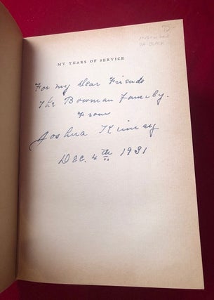 My Years of Service (SIGNED 1ST PRINTING)