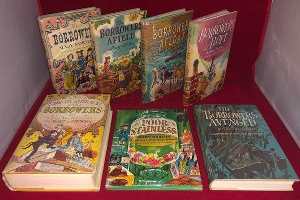 Item #3605 First Printing Complete Set of THE BORROWERS Books (7 First American Editions). Mary NORTON.